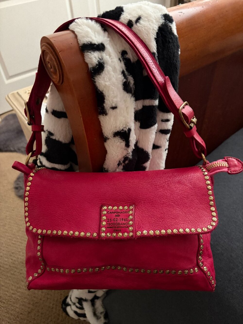 Campomaggi Tote Bag - Studded - Pink